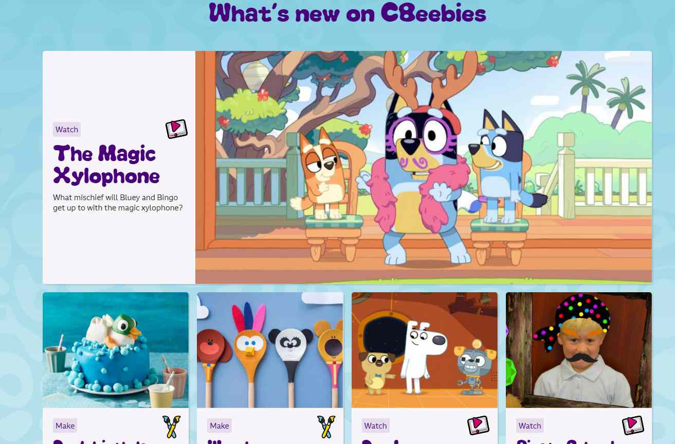 CBeebies儿童英语启蒙互动平台预览
